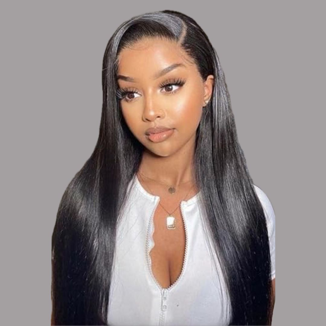 13 x4 Glueless Lace Wig-Bone Straight